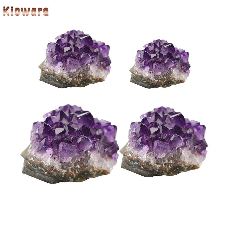 Kloware Amethyst คริสตัล Geode สีม่วงเข้ม Amethyst Geode ธรรมชาติสําหรับ Lucky & Home Decor