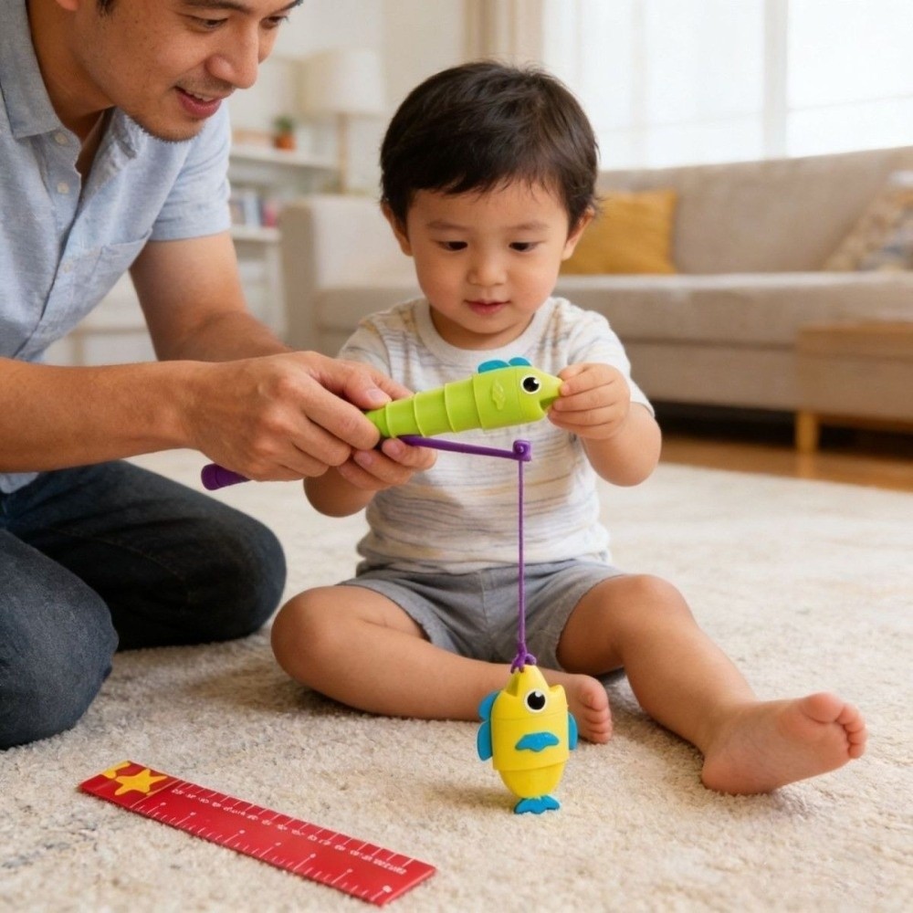 TOBE1 ชุดเกมตกปลาเพื่อการศึกษา, Retractable Parent-Child Interactive Retractable Fish ของเล่น, การพัฒนาทางปัญญาเกมกระดานสไตล์เด็กเดสก์ท็อป Early Education ราคา ถูกที่สุด ดีลบีเคเค แกลเลอรีภาพที่ 7
