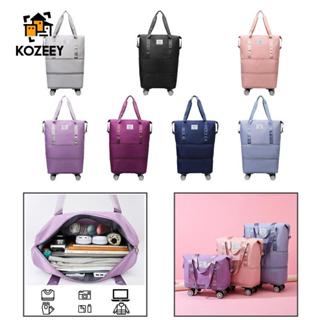 [โคซี่] กระเป๋าดัฟเฟิลมีล้อน้ําหนักเบาความจุขนาดใหญ่กระเป๋าร…