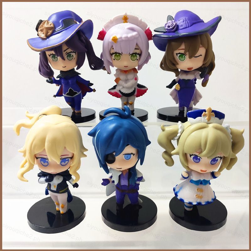 SY2 6pcs Genshin Impact Action Figure Kaedehara Kazuha Kawamoto Makiko ตุ๊กตาของเล่นสําหรับ KidHome 