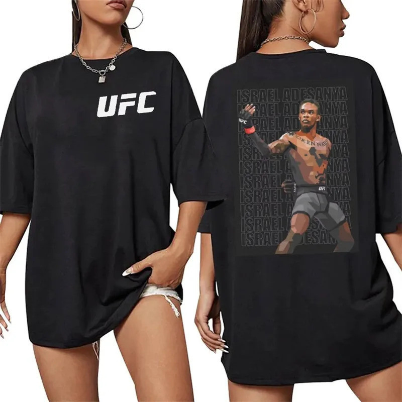 UFC Israel Adeysana Fighting T-Shirt Training Fitness Breathable Cotton UFC T-Shirt Oversize Comfort