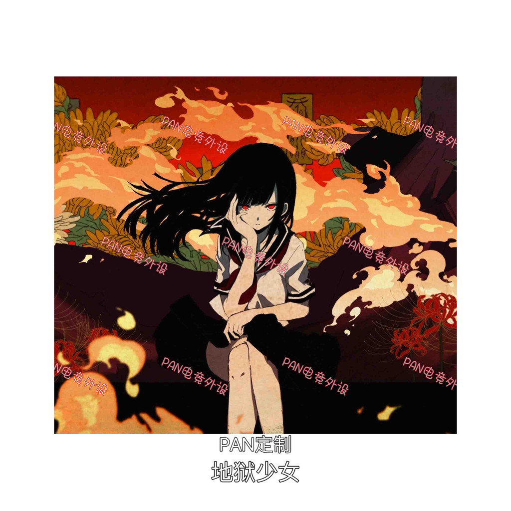 Hell Girl Painter Style Glass Mat SKYPAD วัสดุสไตล์เดียวกัน 19HY