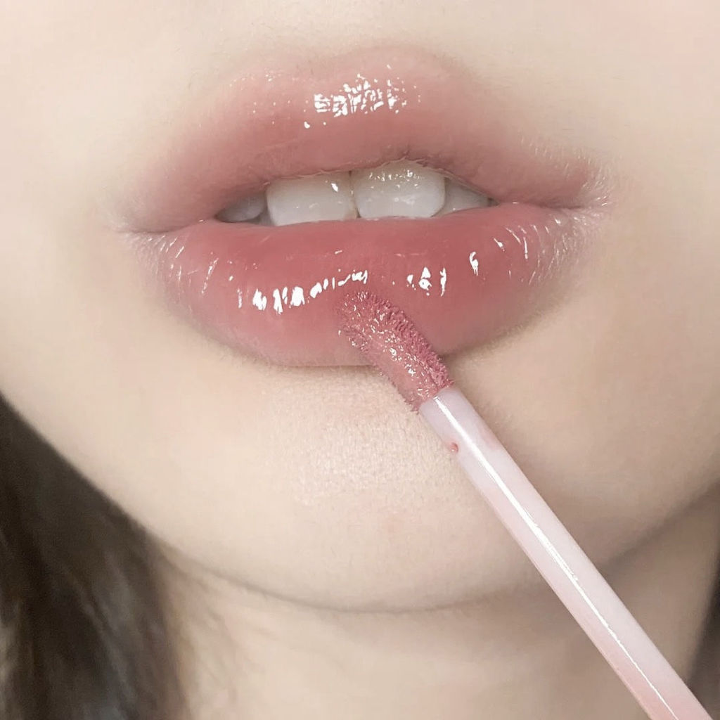 ลิปกลอส ลิปทินท์ Light Face Series Juicy Tea Jelly ~ Mirror Water Gloss Lip Glaze Water Lip Gloss Ho