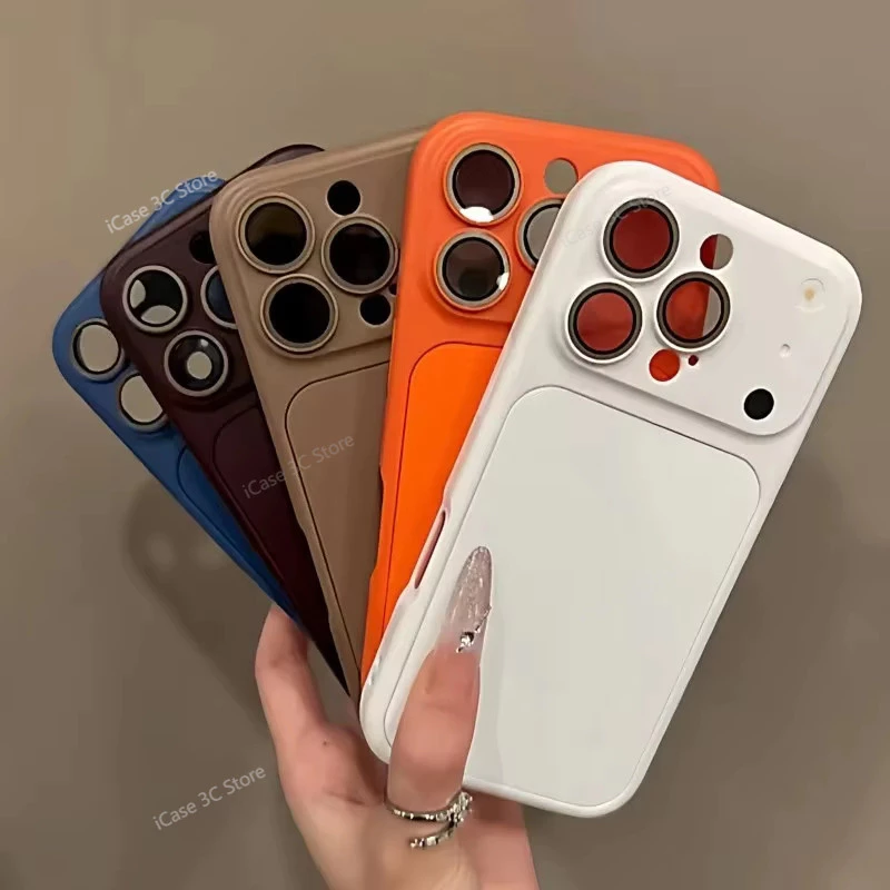 เปลี่ยนเป็น 17 Pro Max ได้ทันที เคส 2-in-1 สำหรับ iPhone 13 17 11 14 16 15 12 Pro Max 11 Air พร้อมฝาครอบเลนส์แบบด้าน