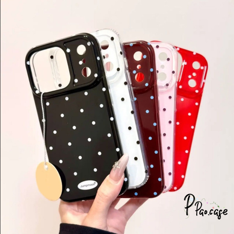 สำหรับ IPhone 16 15 17 Air 12 14 13 Pro Max 15 16 14 Plus 15 14 Pro เคสIMD เคสโทรศัพท์ลายจุดสายคล้อง สีหลากหลายน่ารัก ราคา ถูกที่สุด ดีลบีเคเค