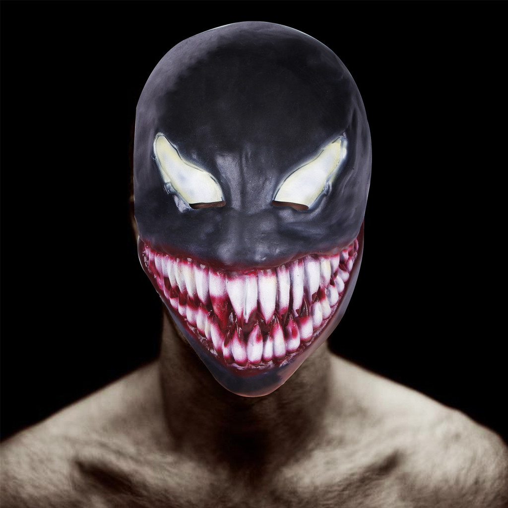 หน้ากากลาเท็กซ์ Venom จากภาพยนตร์ Avengers Alliance Venom 2 สำหรับคอสเพลย์ Spider-Man