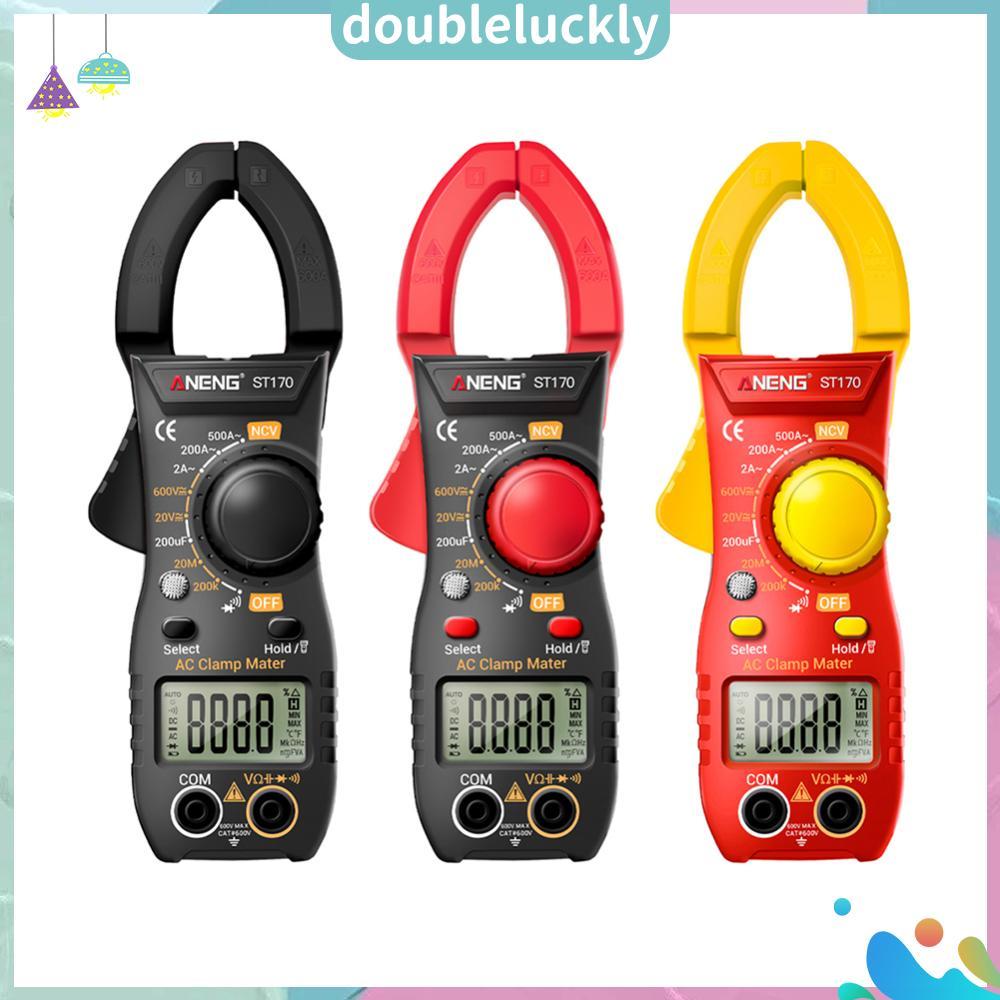 ✿DL1♣ANENG ST170 ดิจิตอลแคลมป์มิเตอร์ DC/AC มัลติมิเตอร์ แอมมิเตอร์ แรงดันไฟ   เครื่องทดสอบโอห์ม NCV