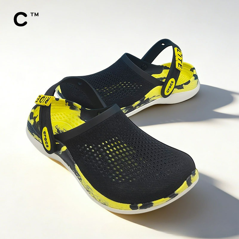 Cross Summer Cross Crocodile รองเท้า Flip-Generation คู่รองเท้าชายหาดกันลื่นน้ําหนักเบาผู้ชาย