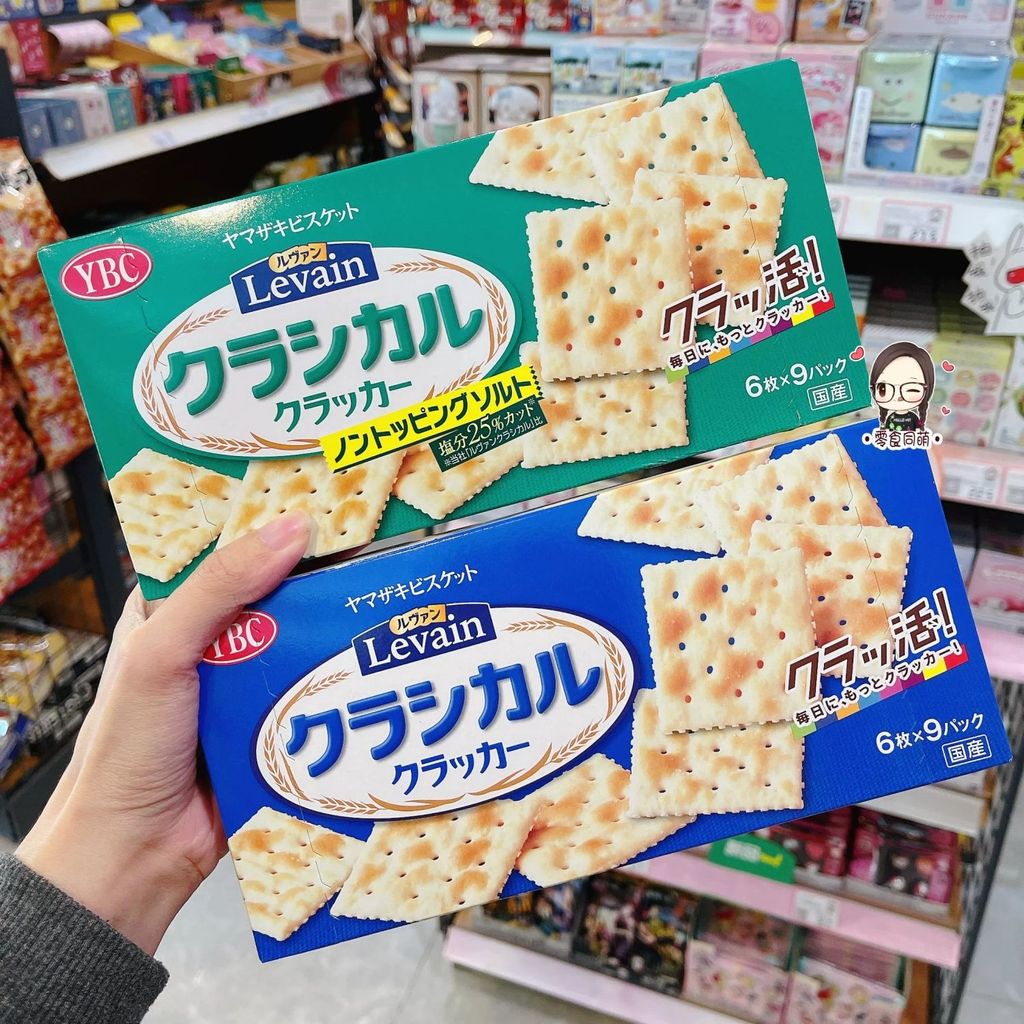 Ybc Soda Biscuits นําเข้าจากญี่ปุ่น บิสกิตทดแทนมื้ออาหารไขมันต่ํา ของว่างน้ําชายามบ่าย บิสกิตโซดาแคลอรี่ต่ํา% LS260115