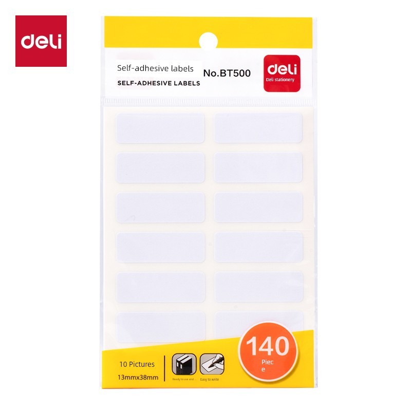 postit postit น่ารัก ฉลากแบบมีกาวในตัวของ Deli มีข้อกำหนดหลายประการ (ดัชนีว่าง)(10แผ่น/แพ็ค) แผ่นจดบ
