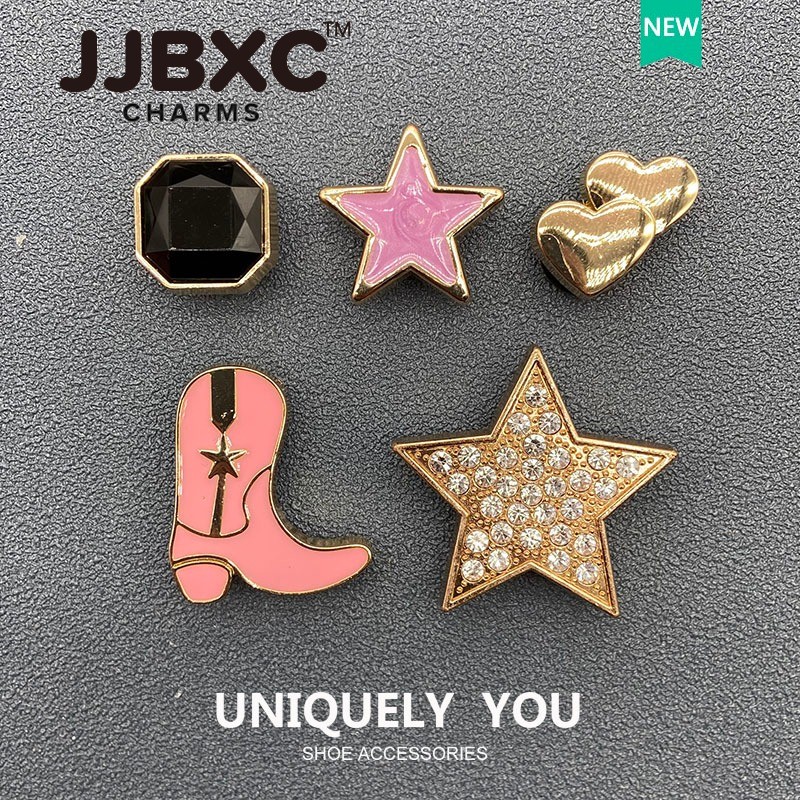 JJBXC Charm Buckle Shoe Accessories DIY Fashion Girl Metal Exclusive Series