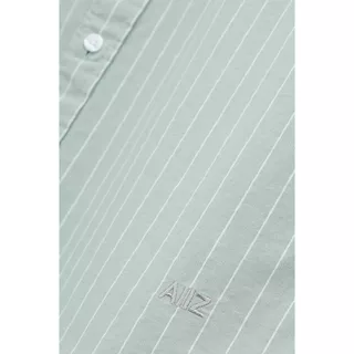 AIIZ เสื้อเชิ้ตผู้ชายแขนสั้นลายทาง AIIZ Men’s Striped Short Sleeve Shirt