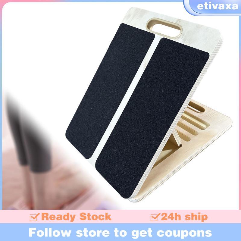 [Etivaxa] กระดานเอียงพับได้และพกพาสะดวก จากไม้ ขนาดกะทัดรัด สําหรับการฝึกซ้อมกีฬาอย่าง Planking และ 