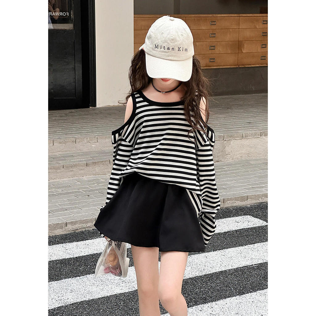 เสื้อกันหนาวและกระโปรงสูทสำหรับเด็กหญิง สไตล์เกาหลี เหมาะสำหรับฤดูใบไม้ร่วงและใบไม้ผลิ - รูปที่ 7