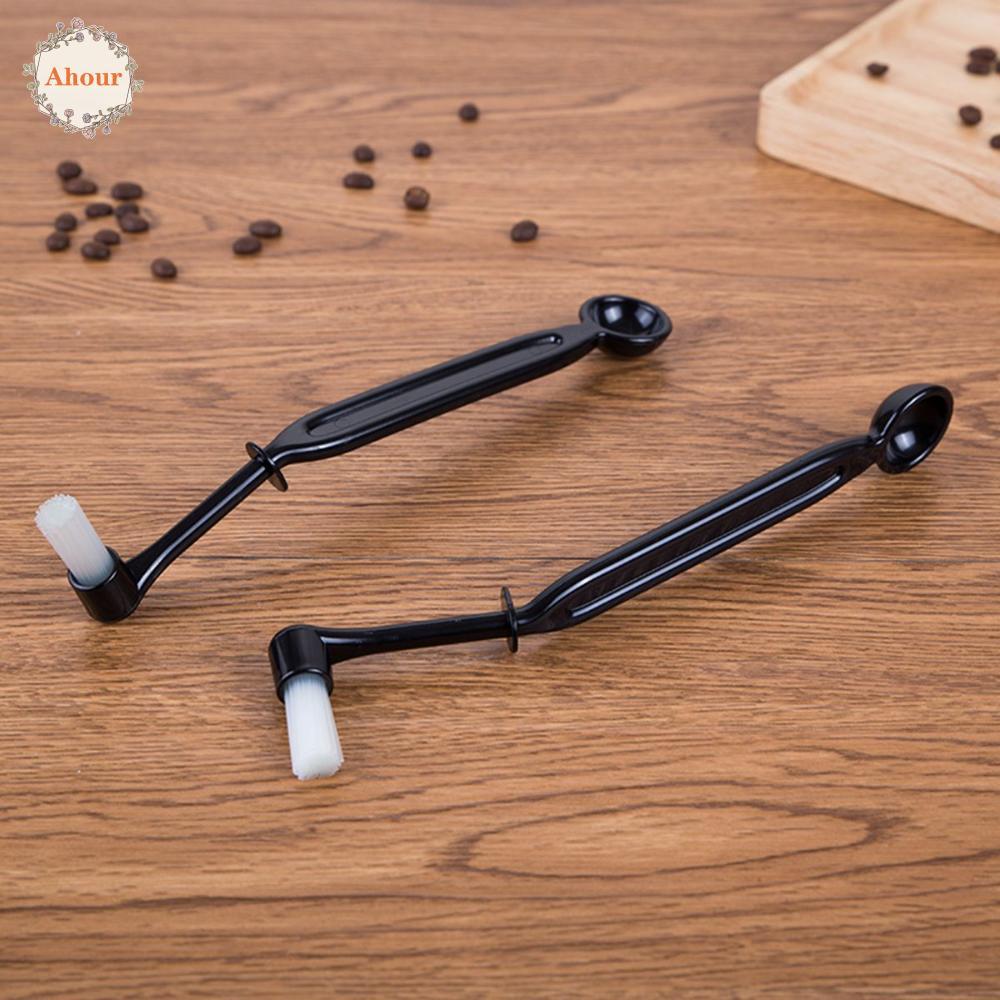 AHOUR เครื่องมือทําความสะอาดพร้อมช้อน Grime Home PP Handle Coffee