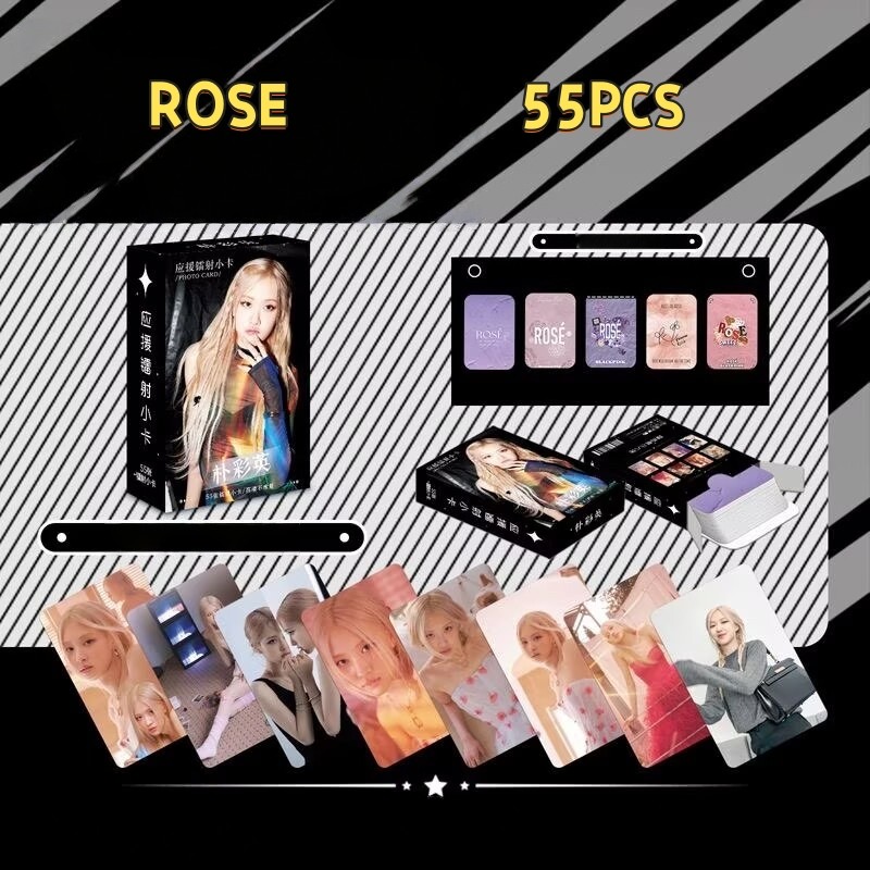 50-55pcs BP THE GIRLS อัลบั้มเลเซอร์ Holographic Lomo การ์ด 7th Anniversary World Tour BPTG Photocar