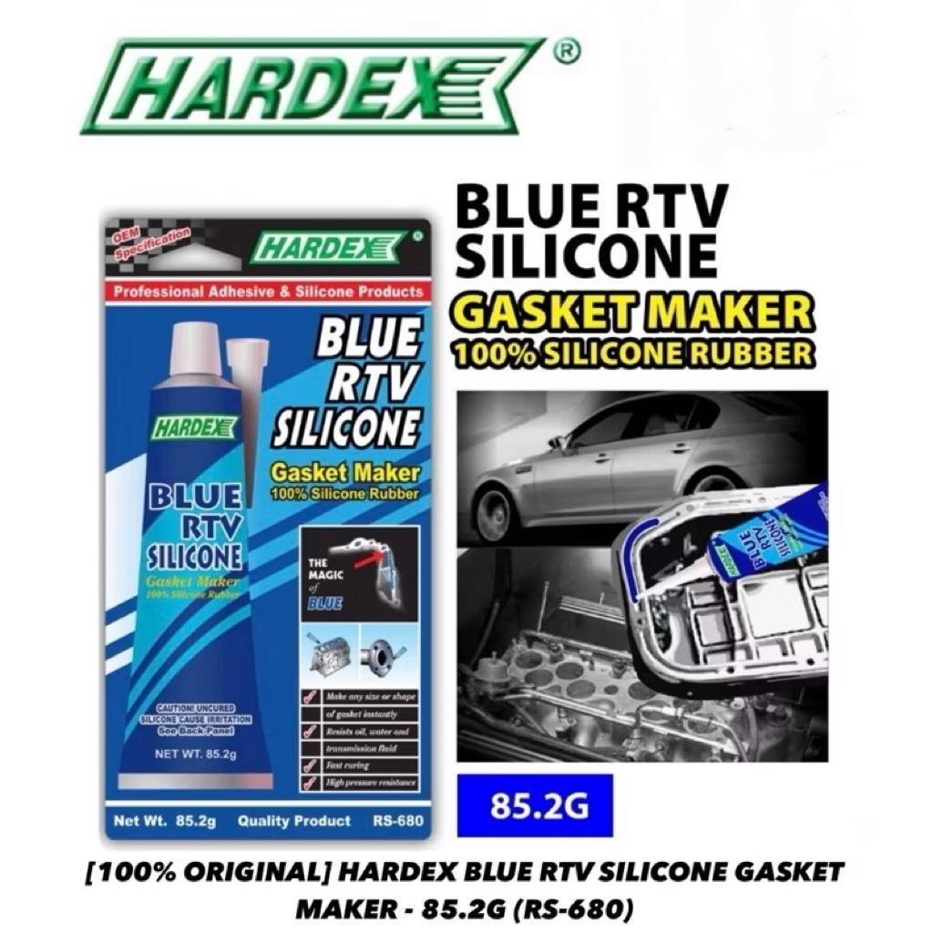 Hardex BLUE RTV SILICONE GASKET MAKER RS 680 Gum ปะเก็นเครื่องยนต์ (-65F - 500F)