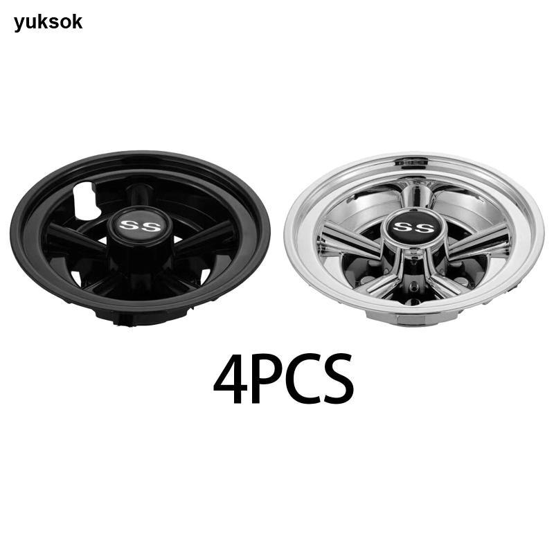 Yuksok 4x Golf Cart Hub Caps แบบพกพา Protector Rim อุปกรณ์กอล์ฟ Golf Cart Wheel