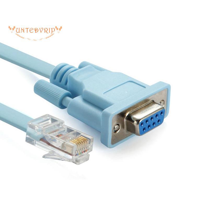 [Quick U]สายคอนโซล USB RJ45 Cat5 Ethernet To Rs232 DB9 COM พอร์ตอนุกรมหญิงเราเตอร์สายเคเบิลอะแดปเตอร