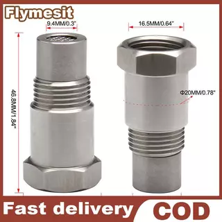 Flymesit Oxygen O2 Sensor Spacer อะแดปเตอร์ Bung Catalytic Converter Fix Che เครื่องยนต์ Light EN