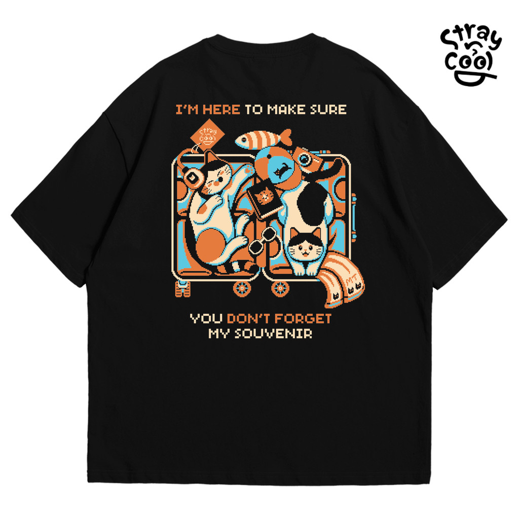 Strayandcool เสื้อยืดโอเวอร์ไซส์ "Souvenir Please" Oversized T-shirt