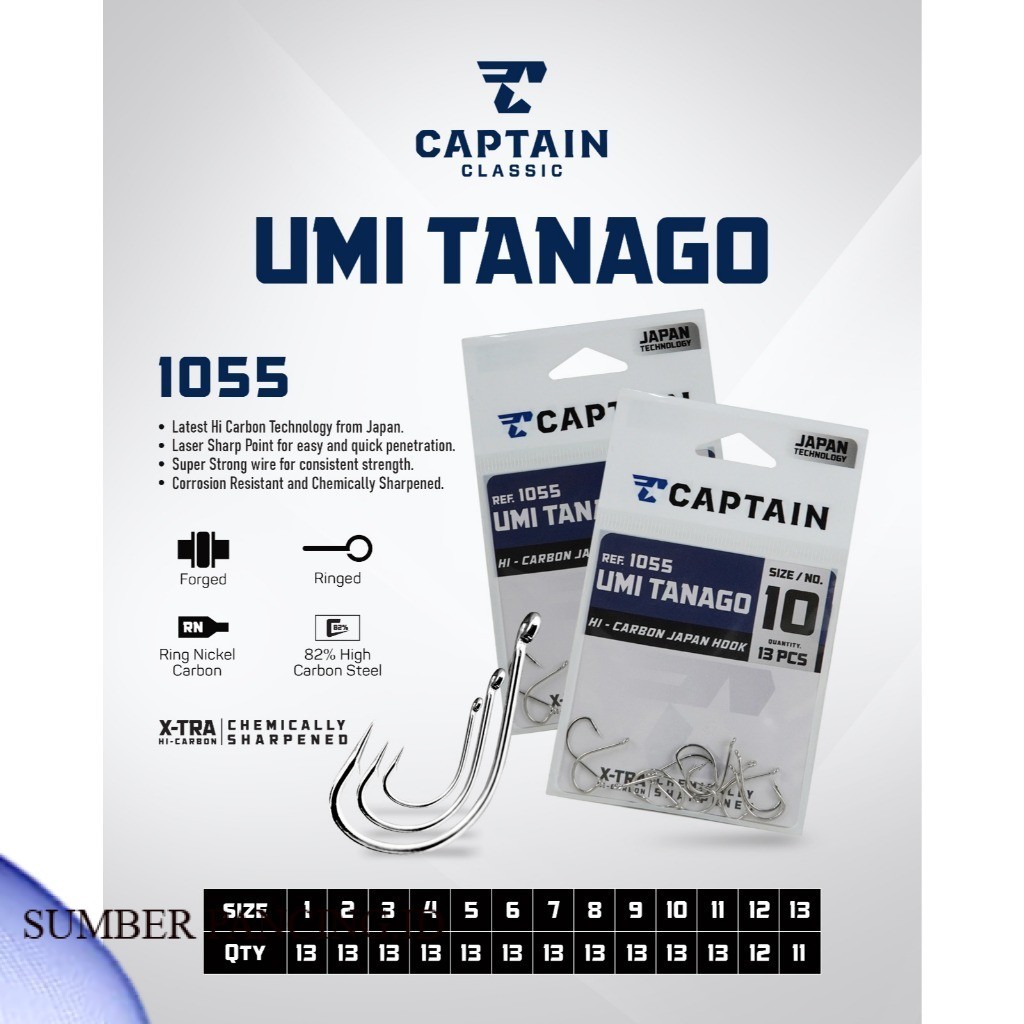Captain Umi Tanago 1055N Fishing Hook - CAPTAIN WHITE UMITASAGO DH91