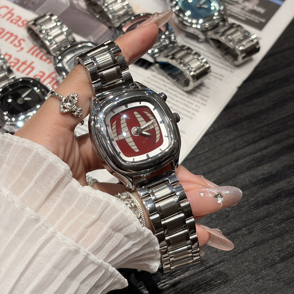 Tech Style Square Watch นาฬิกาแฟชั่นตัวชี้อิเล็กทรอนิกส์ Unisex EM64