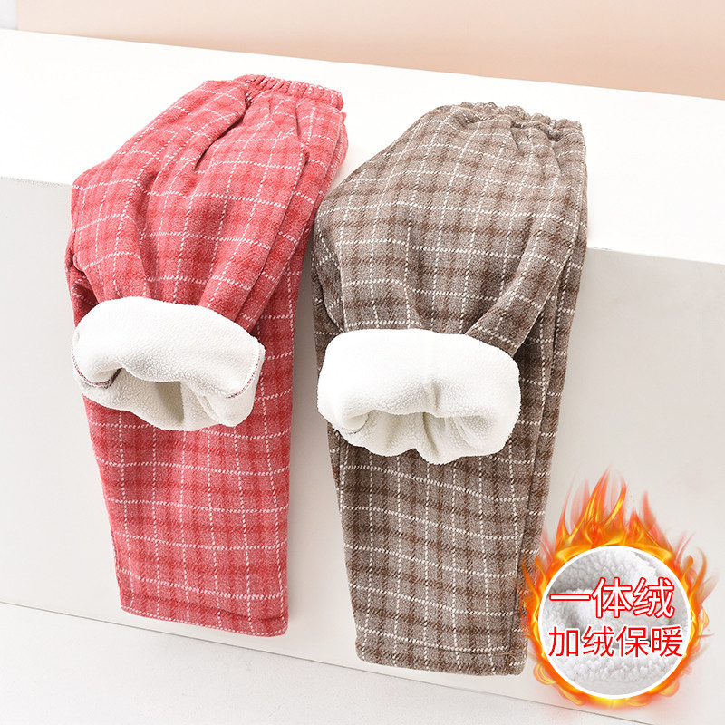 กางเกงขนแกะใหม่ล่าสุด สไตล์เกาหลี สำหรับฤดูใบไม้ร่วงและฤดูหนาว สวมใส่ง่ายและสะดวก