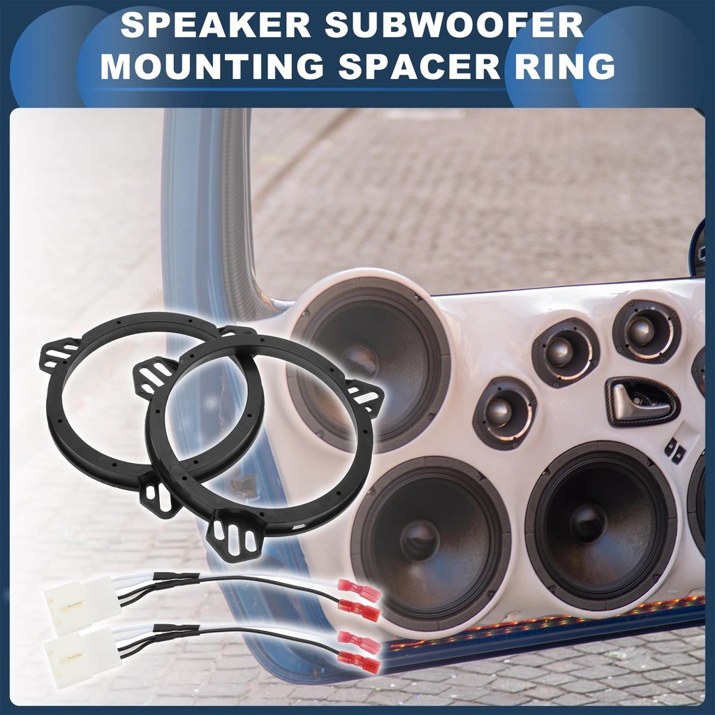 X Autohaux ลําโพง Spacer แหวนทวีตเตอร์ลําโพง Spacer อะแดปเตอร์สําหรับ FORD FIESTA 2008-ONWARDS สําหร