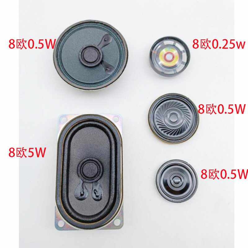 8 Euro 0.25 W 0.5 W 5W ลําโพง 4070