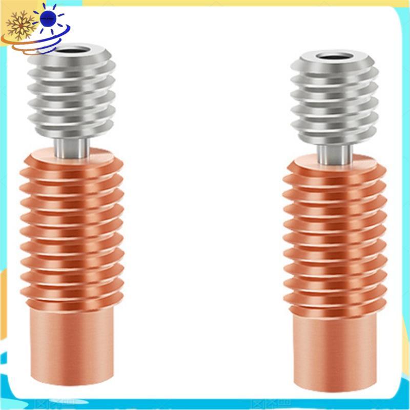 [Xenia] 2 ชิ้นคอความร้อนสําหรับ V6 Hotend Throat 3D อุปกรณ์เสริมเครื่องพิมพ์สําหรับ 1.75 มม.V6 Hoten