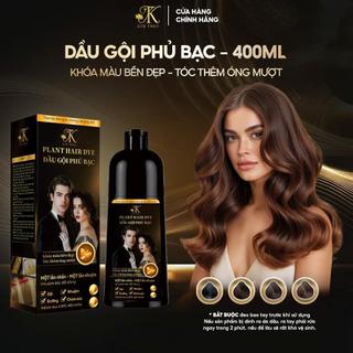 TẶNG KÈM LƯỢC Dầu gội phủ bạc KIM THẢO chính hãng Nhuộm tóc đen và nâu, Lên màu tự nhiên, an toàn