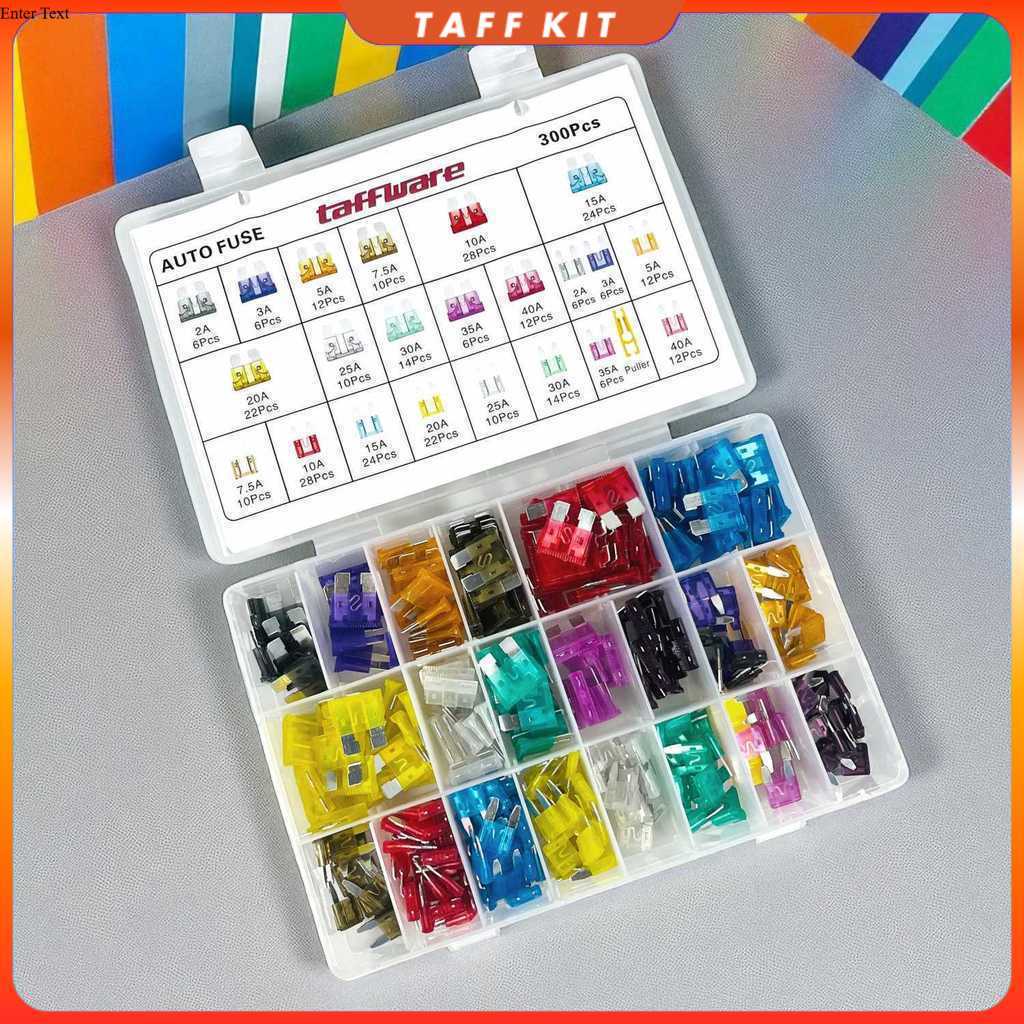 Taffware ใบมีดฟิวส์รถยนต์ขนาดกลาง พร้อมกล่อง 300 ชิ้น - OC-300