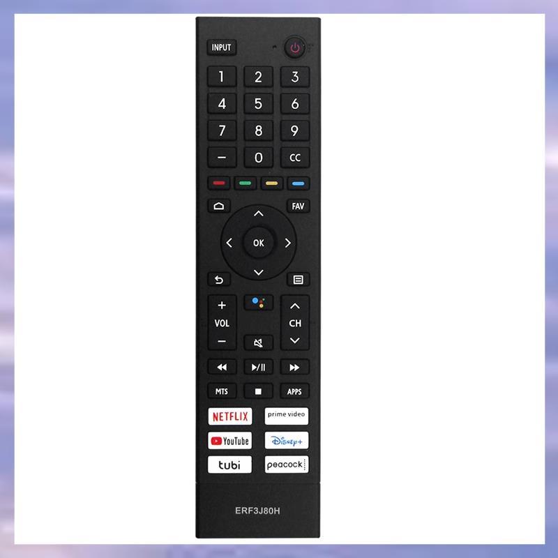 1 ชิ้นเปลี่ยน ERF3J80H Universal Remote อุปกรณ์เสริมสําหรับ 4K UHD Android สมาร์ททีวี A6G U6G U8G 75