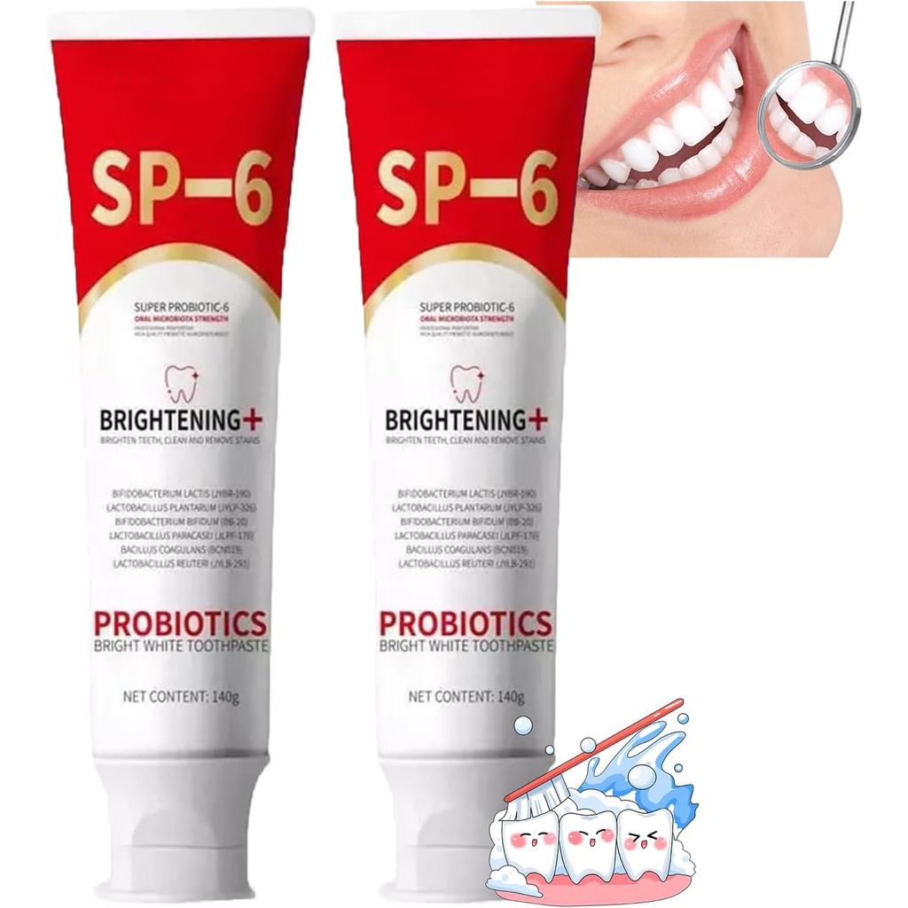 โปรไบโอติก ไบรท์ ไวท์ , 120g er Probiotic-6 Sp6, Sp-6 Brightening, Sp-6 Ultra (2PC)