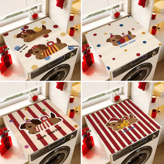 COD แผ่นรองฝาครอบเครื่องซักผ้า 60x60 ซม. แผ่นอบแห้งซิลิโคน ดูดซับกันฝุ่น สำหรับเครื่องซักผ้าฝาหน้า