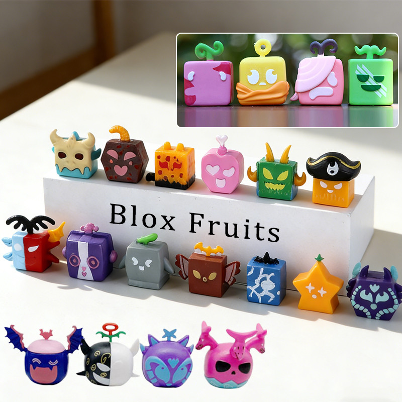 Creative Blox ผลไม้ของเล่นสะสม 24 ชิ้น Roblox เกม Blox ผลไม้รุ่นตกแต่งของขวัญ