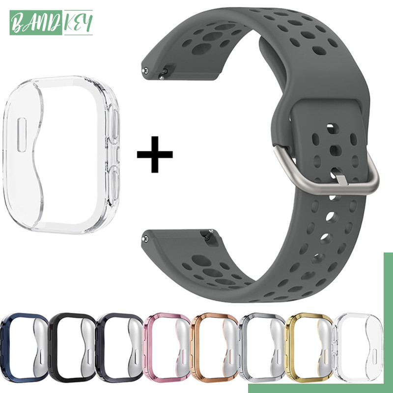 กรณี TPU อ่อน สายซิลิโคน for Amazfit Bip 6 สายซิลิโคนอ่อนอย่างเป็นทางการ ปกป้องจอครอบคลุมเต็ม for Amazfit Bip 6