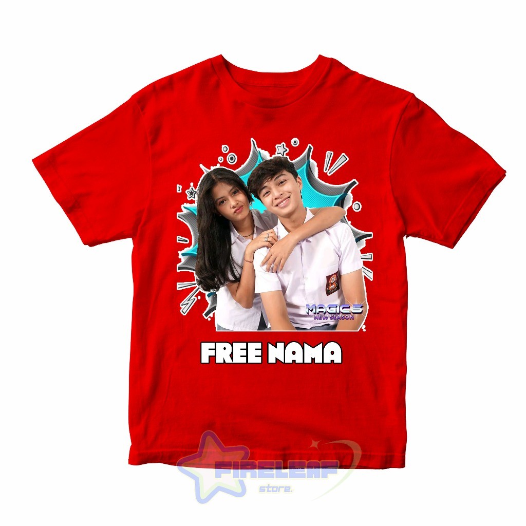 MAGIC 5 MALA และ RASYA CHILDRENS เสื้อยืด TOP FREE NAME