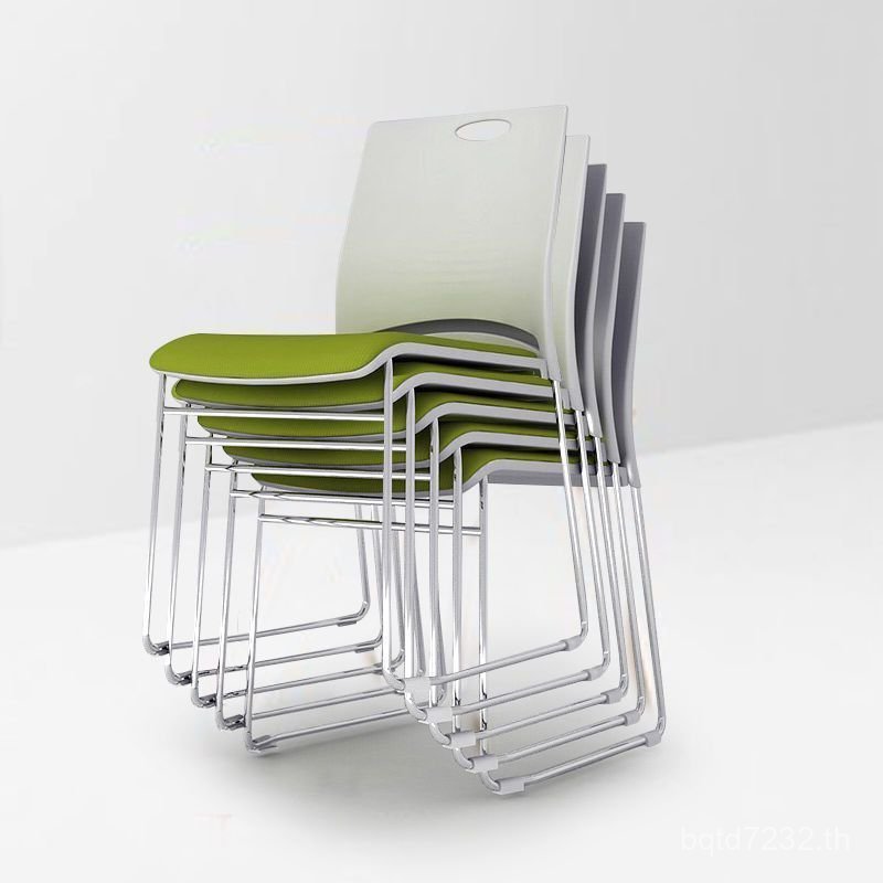เก้าอี้สตูล Solid Stacking Staff Training Stentary Mahjong Office Chair เก้าอี้ Leisure Recbar สามาร