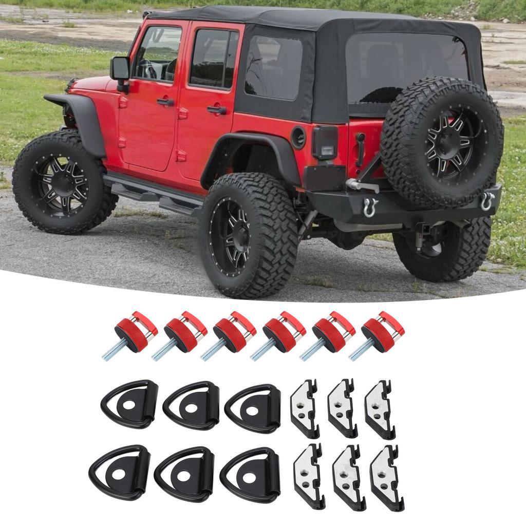 Houglamn Houglamn Hard Top Quick Removal Fastener สกรูหัวแม่มือสำหรับ JL JT JK 2dr และ Unlimited 4dr