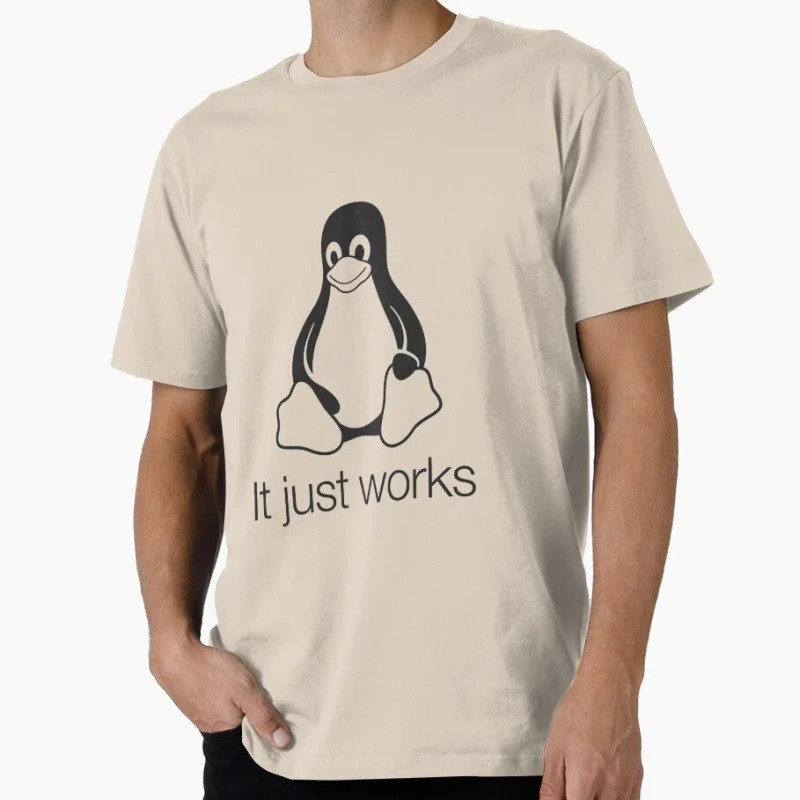 Its Only Functional Linux cute Builder t shirt Engineering Software Graphic clothing Programming Hum