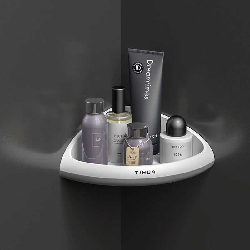 TIHUA ชั้นวางเข้ามุมห้องน้ําพลาสติกสามเหลี่ยม - M511 4501