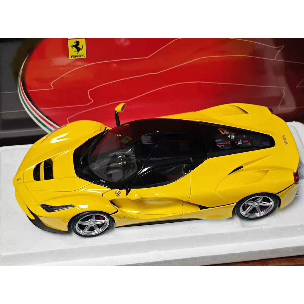 [คลังสินค้าพร้อม] bbr 1/18 Ferrari Laferrari Hard Top Ferrari Laferrari โมเดลรถสีเหลือง