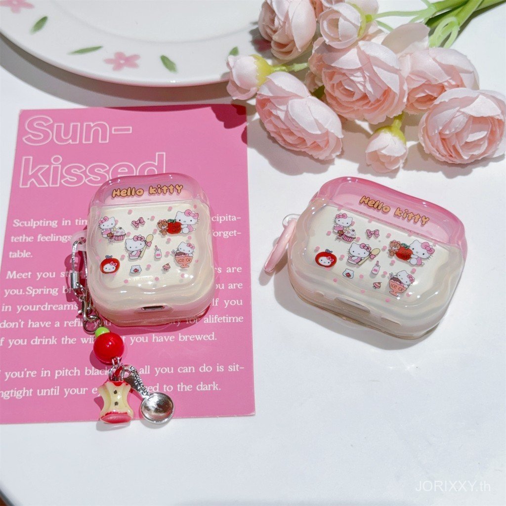 ขนม KT เคสหูฟังเหมาะสําหรับ AirPods 4th Generation เคสหูฟังไร้สายบลูทูธ AirPodsPro 3rd Generation 1/