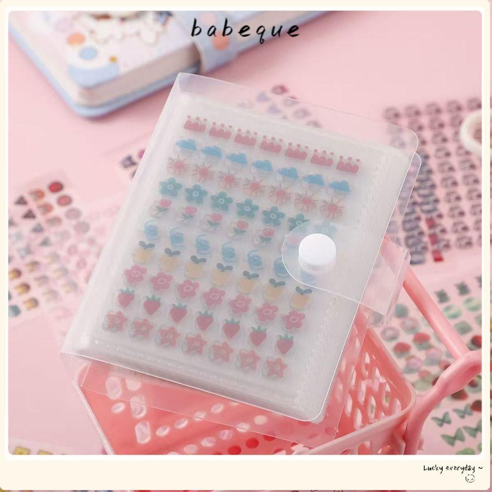 อัลบั้มสติ๊กเกอร์ติดเล็บ บาเบเก้ สมุดเก็บสติกเกอร์เปล่าโปร่งใสทนทาน 32/60 ช่องขนาดภาพอุปกรณ์แต่งเล็บอุปกรณ์จัดเก็