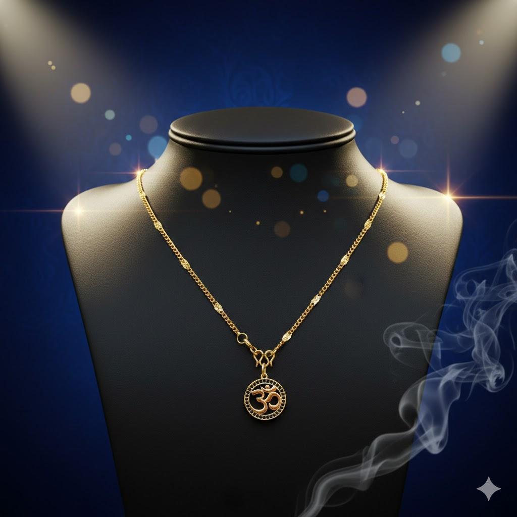 สร้อยคอ AUM VAIBHAV (โอม ไวบัฟ) เต็มไปด้วยความรุ่งเรือง ความมั่งมี | SW35306