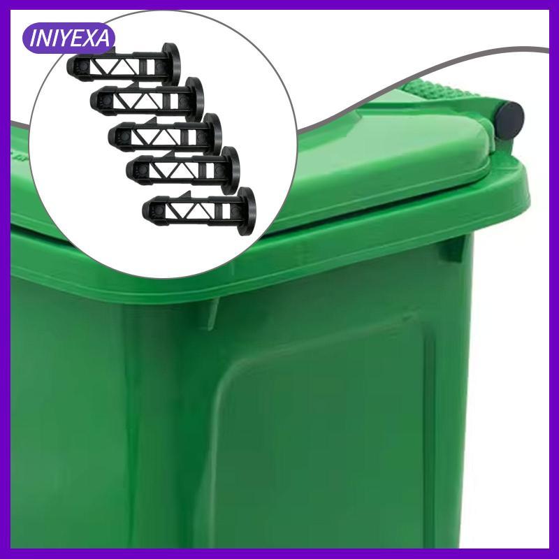 [Iniyexa] 5x Wheelie Bin ฝาปิดบานพับ Pins ถังขยะฝาปิดบานพับ Pins Dustbin สําหรับกลางแจ้ง Rubbish 30L
