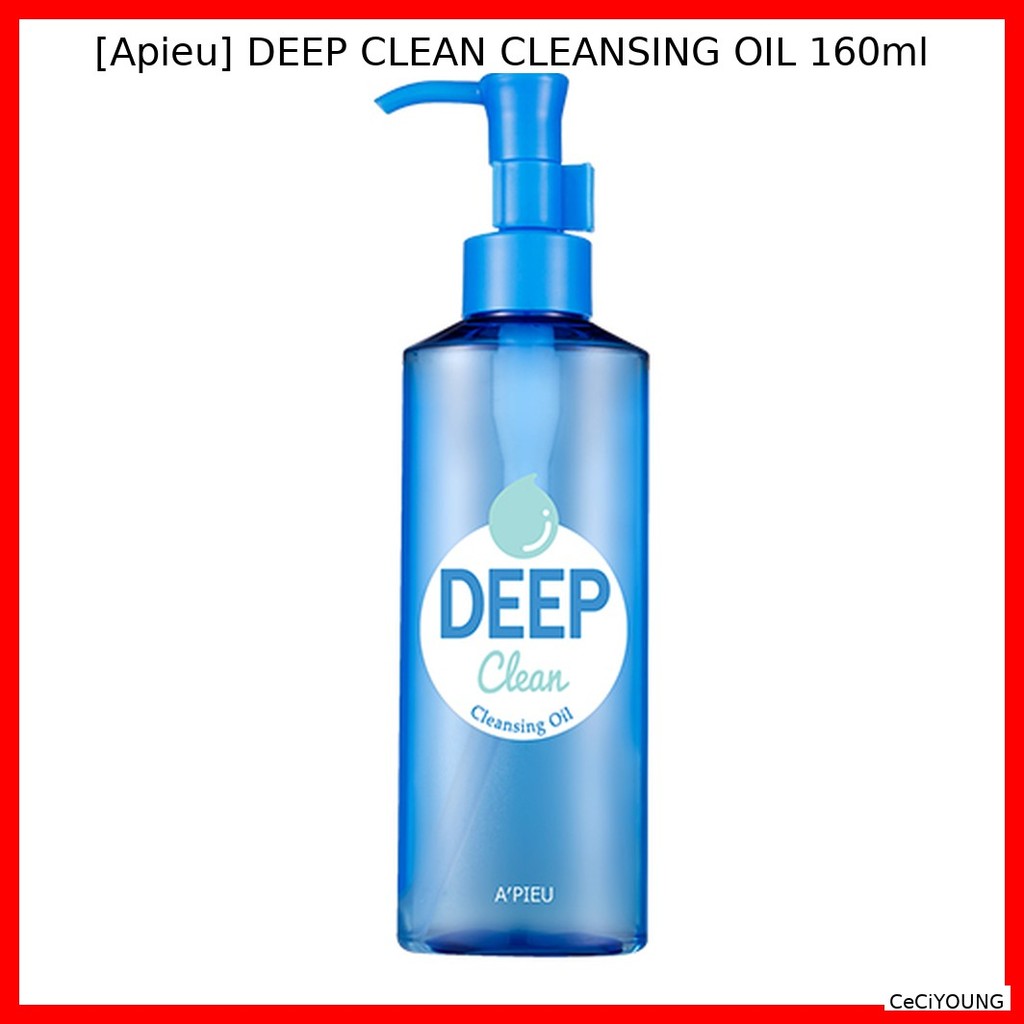 [Apieu] DEEP CLEAN CLEANSING OIL 160ml / คลีนซิ่งออยล์เกาหลี / สูตร Deep Clean โดย CeCiYOUNG