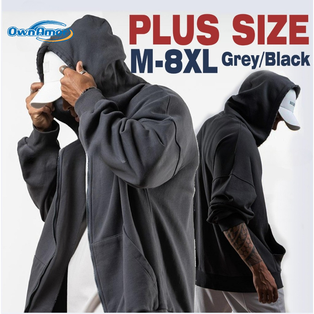 ม-8เอ็กแอล ขนาดใหญ่หลวม ผ้าซิปคาร์ดิแกน สไตล์ล่าสุด